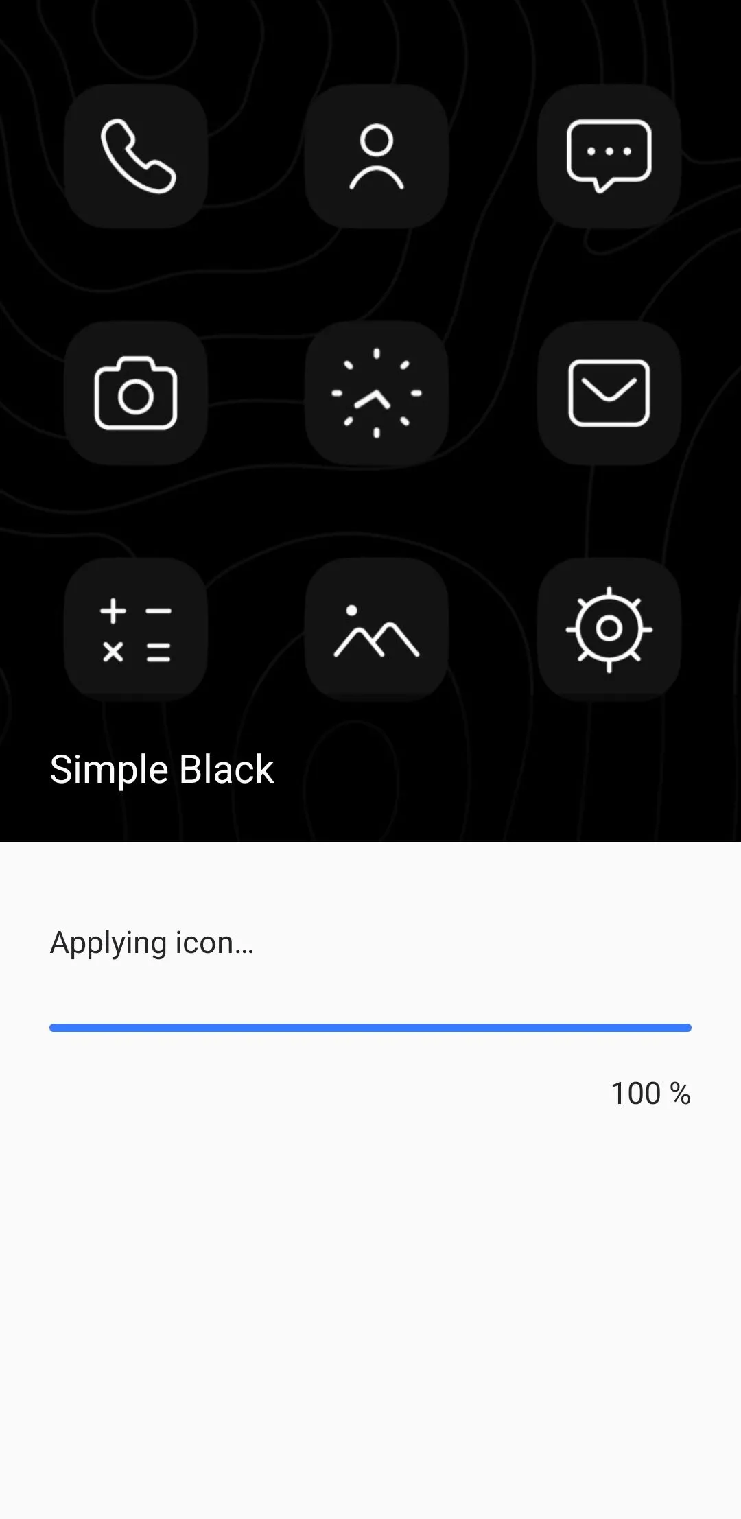 Màn hình điện thoại Samsung đang áp dụng gói biểu tượng ứng dụng mới&quot;