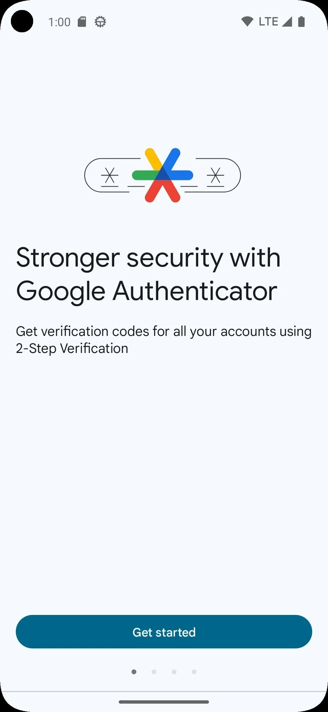 Màn hình thiết lập ứng dụng Google Authenticator, minh họa phương pháp xác thực hai yếu tố an toàn hơn SMS.