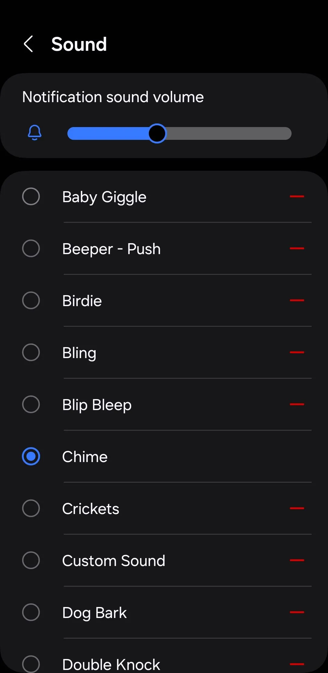 Menu cài đặt âm thanh thông báo trên Android để cá nhân hóa nhạc chuông và âm báo
