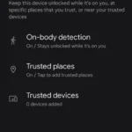 Menu Mở khóa mở rộng (Extend Unlock) trên điện thoại Android