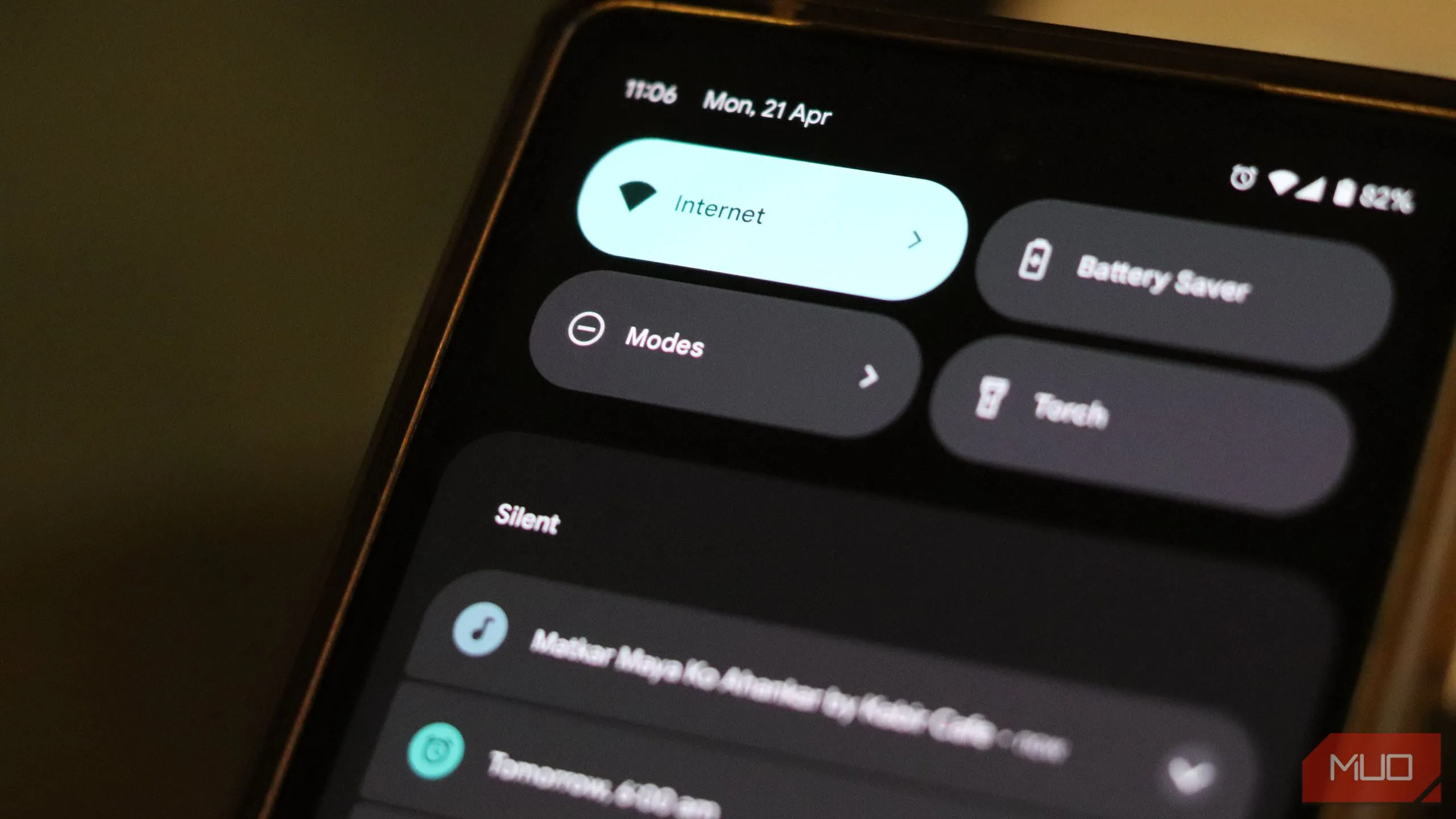 Menu truy cập nhanh các Chế độ Modes trên Google Pixel