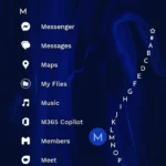 niagara launcher sắp xếp ứng dụng danh sách chữ cái tối giản