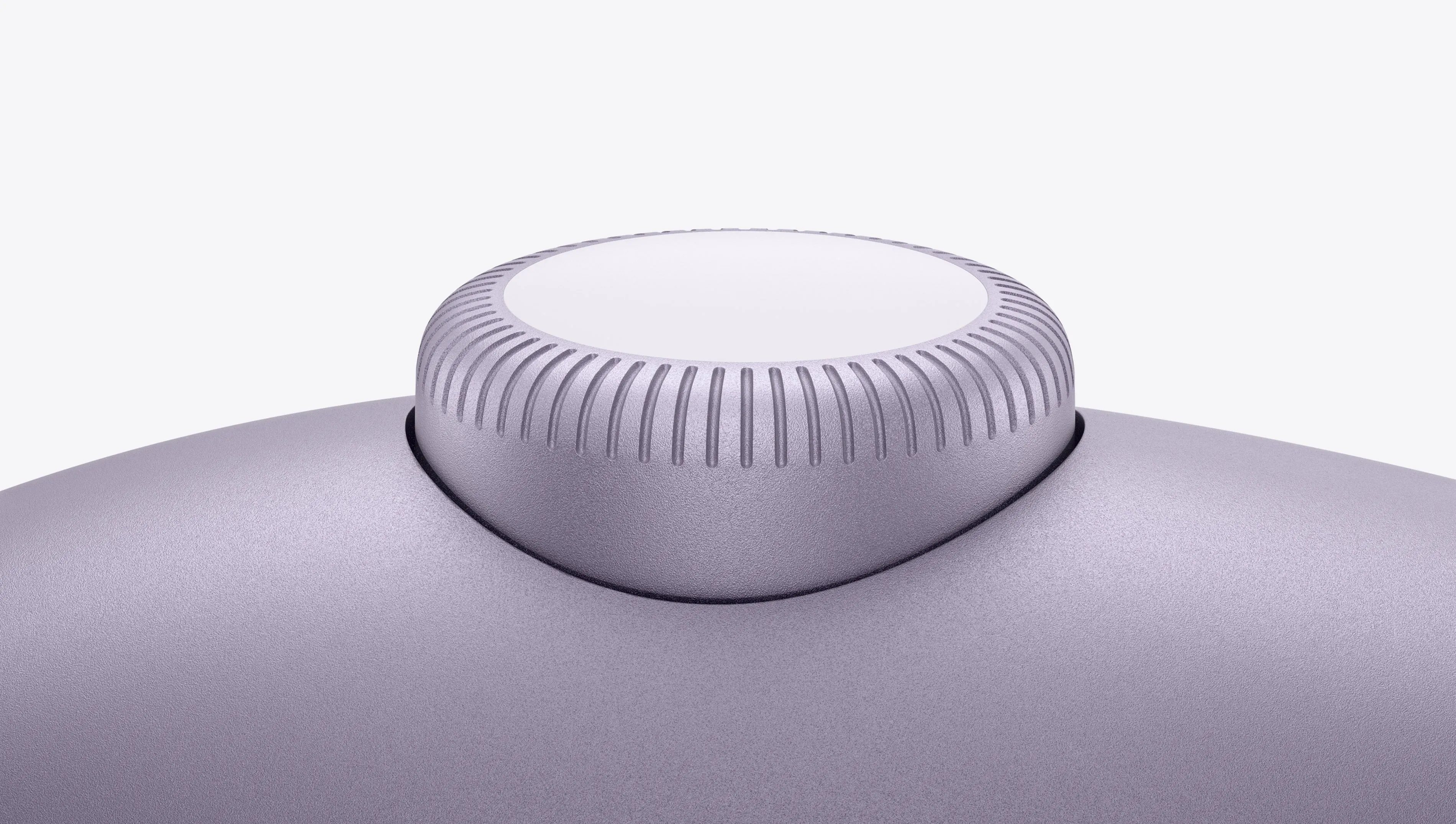 Núm xoay Digital Crown trên chụp tai của AirPods Max màu bạc