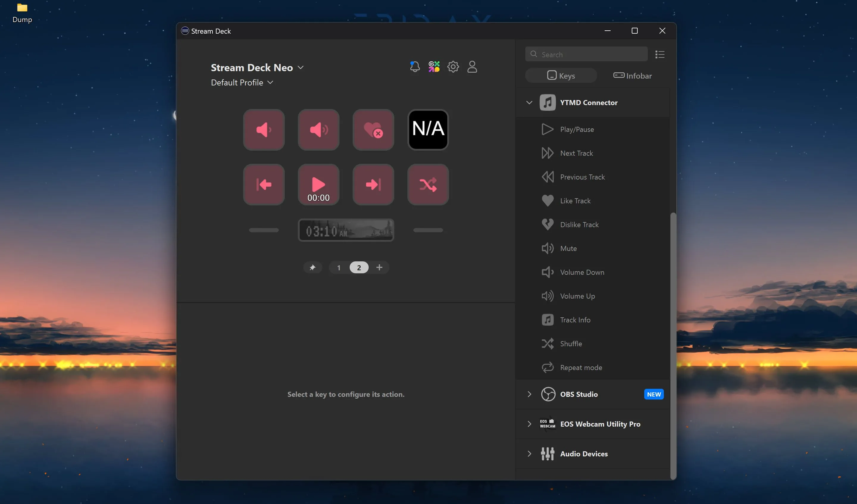 Plugin YTMD Stream Deck hoạt động trên máy tính Windows, minh họa khả năng tích hợp sâu