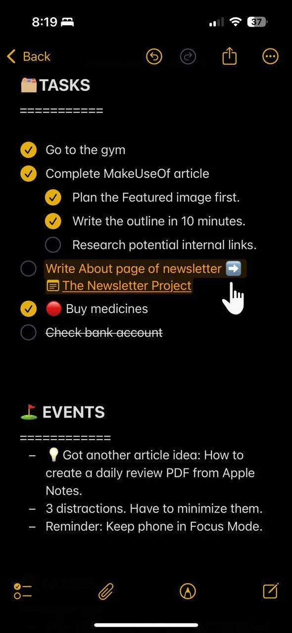 Quy trình di chuyển nhiệm vụ có chủ đích trong Bullet Journal, giúp duy trì sự tập trung và ngăn chặn tồn đọng công việc.