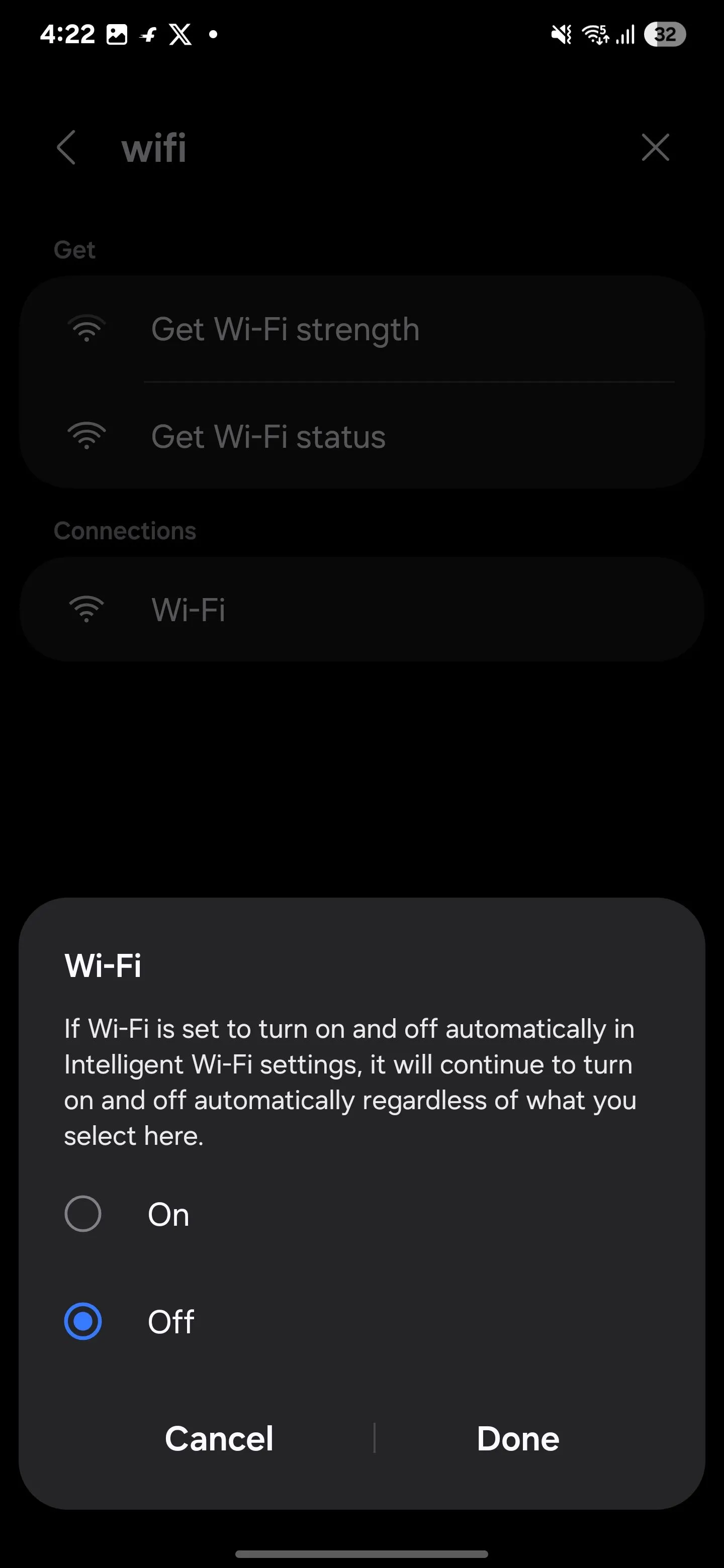Quy trình tự động tắt Wi-Fi và bật dữ liệu di động khi rời khỏi nhà trên Samsung