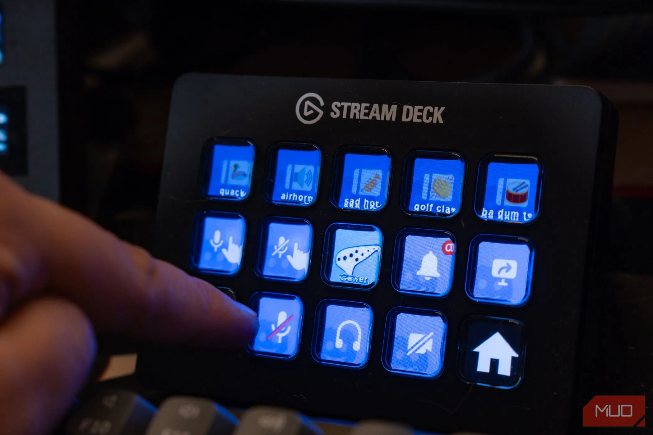 Stream Deck hiển thị các biểu tượng plugin Discord, giúp điều khiển cuộc gọi dễ dàng