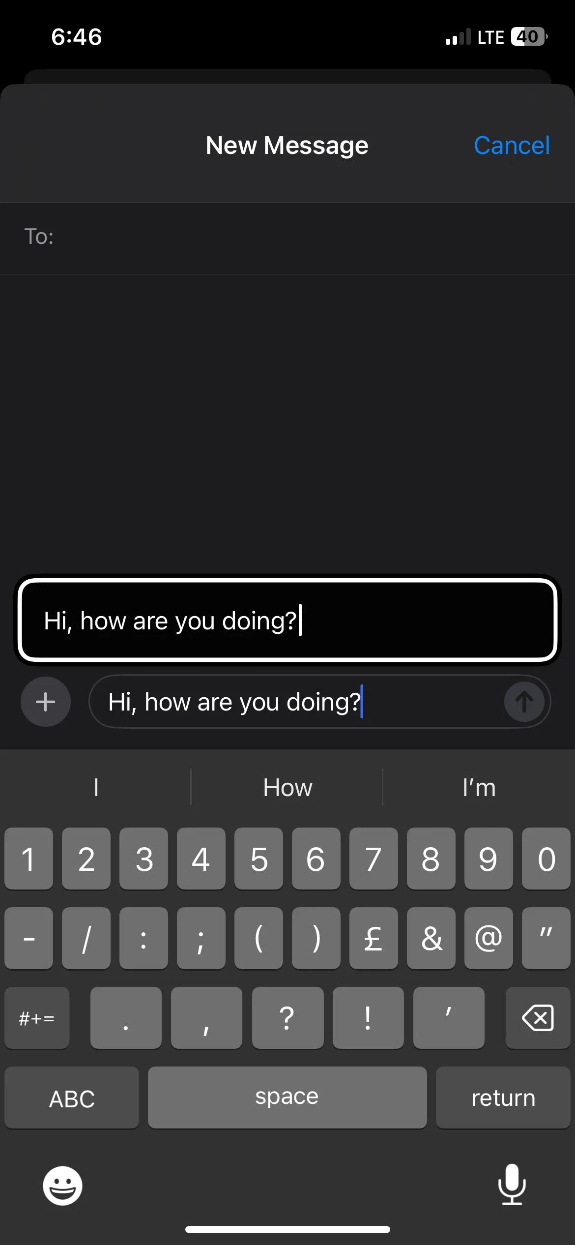 Sử dụng tính năng Gõ phím di chuột trên iPhone