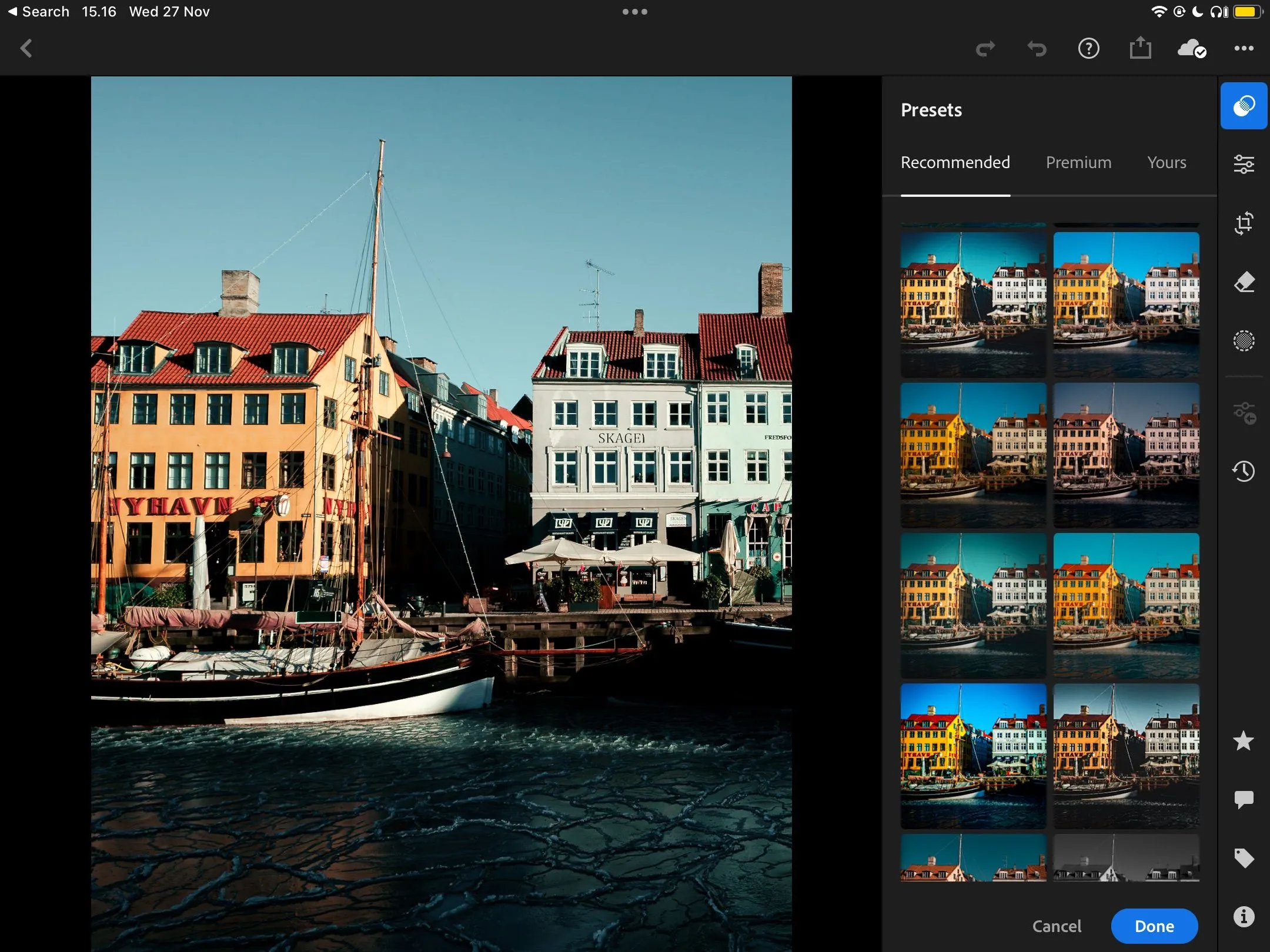 Sử dụng tính năng Recommended Presets trong Adobe Lightroom Mobile để chỉnh sửa ảnh điện thoại