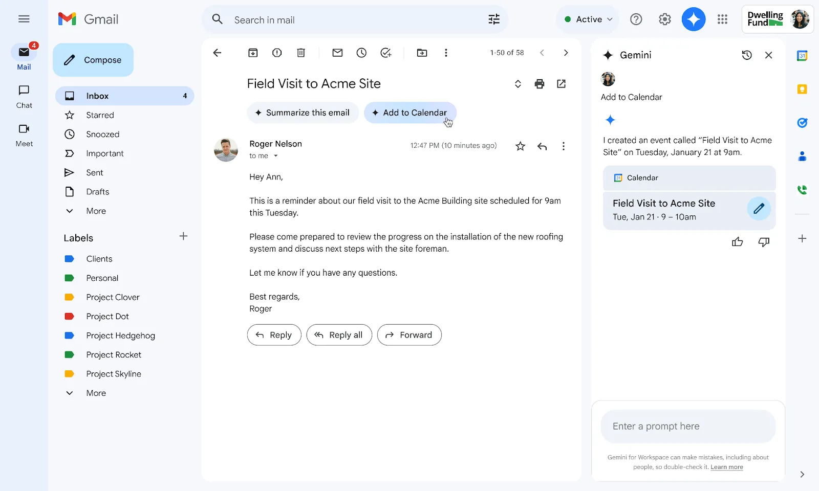 Tạo sự kiện Google Calendar từ Gmail bằng Gemini AI