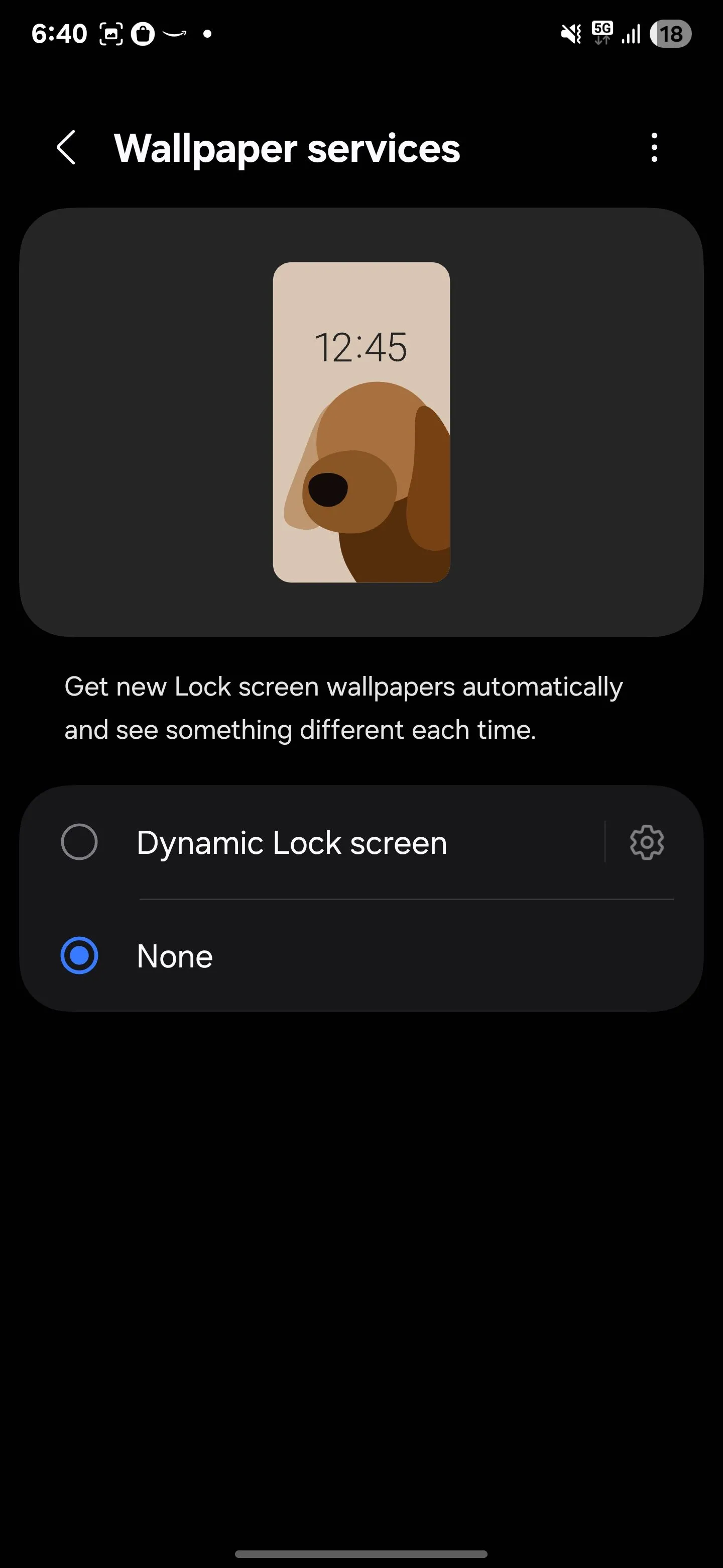 Tắt Màn hình khóa động (Dynamic Lock Screen) trên Samsung