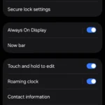 Tắt tính năng Always On Display (AOD) trên điện thoại Samsung để tiết kiệm pin