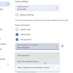 Thiết lập Google Calendar chỉ nhận lời mời từ người gửi đã biết