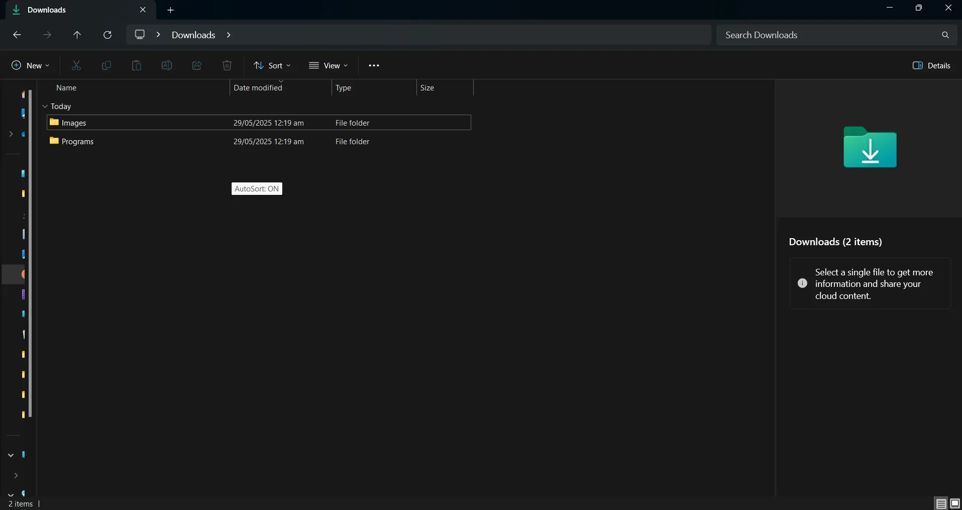 Thư mục Downloads đã được sắp xếp gọn gàng nhờ AutoHotkey