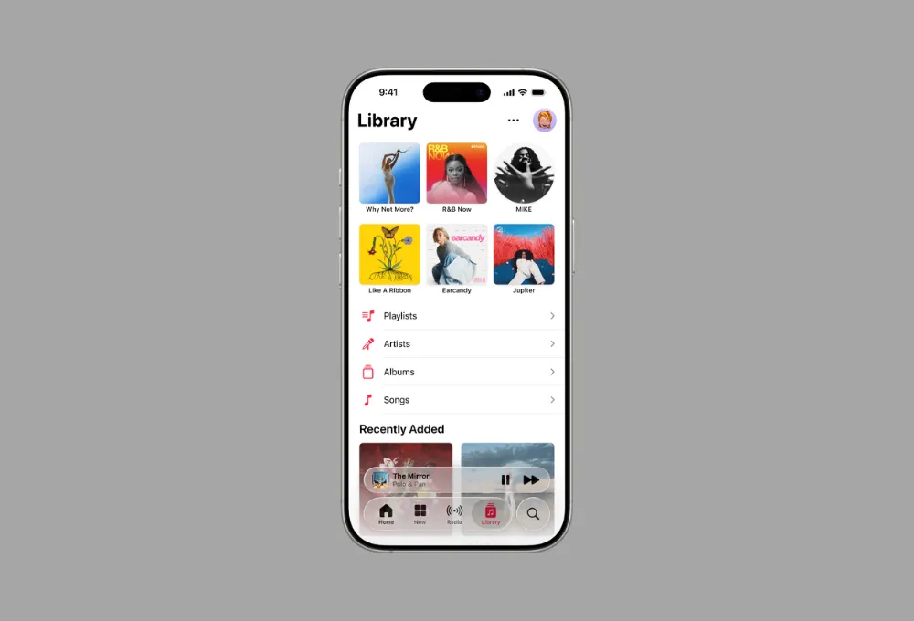 Tính năng ghim các album, playlist yêu thích trong thư viện Apple Music
