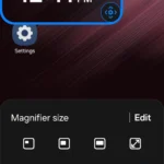 Tính năng phóng đại màn hình trên điện thoại Android