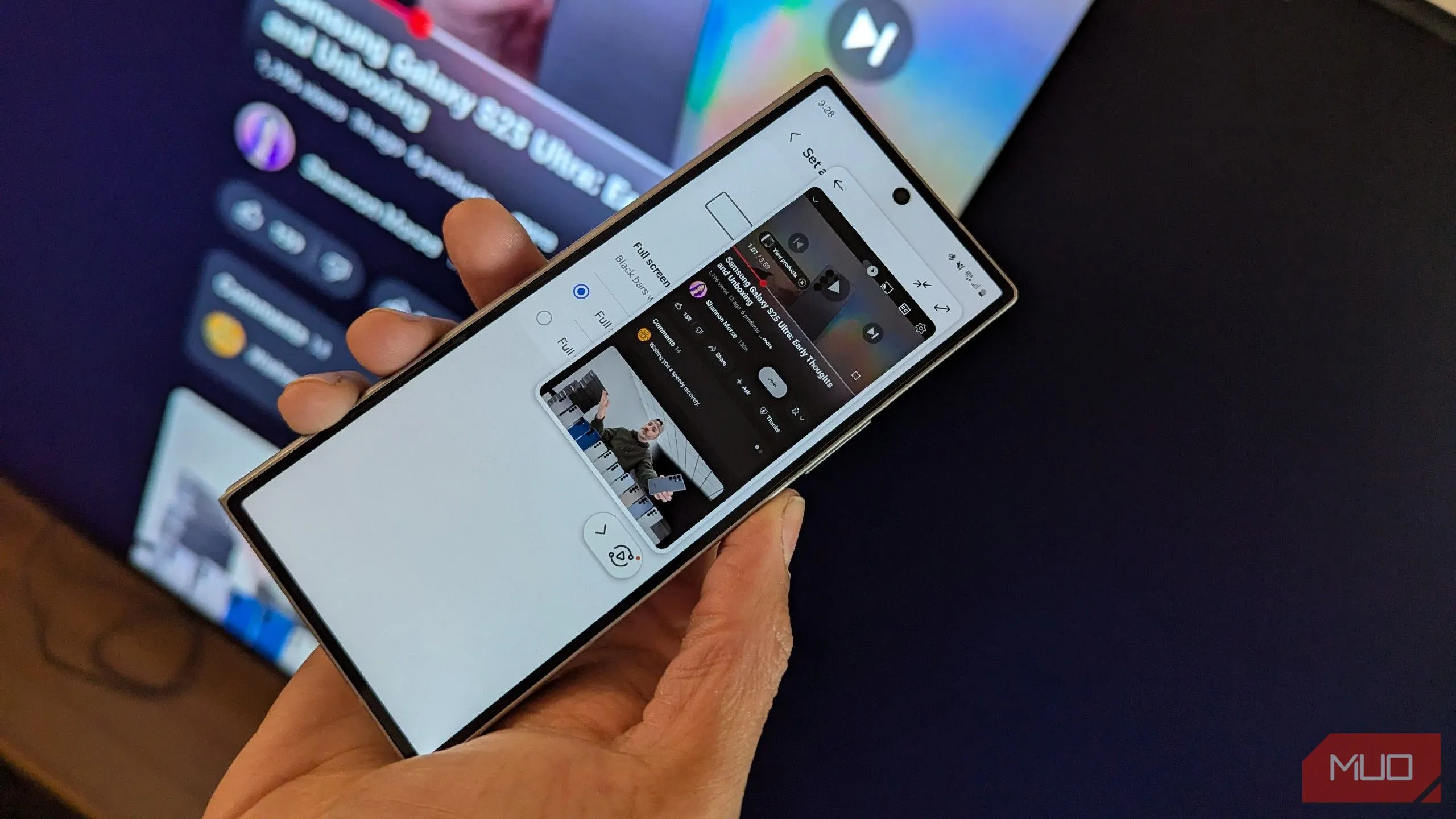 Tính năng Samsung Tap View phản chiếu màn hình điện thoại Galaxy lên Smart TV