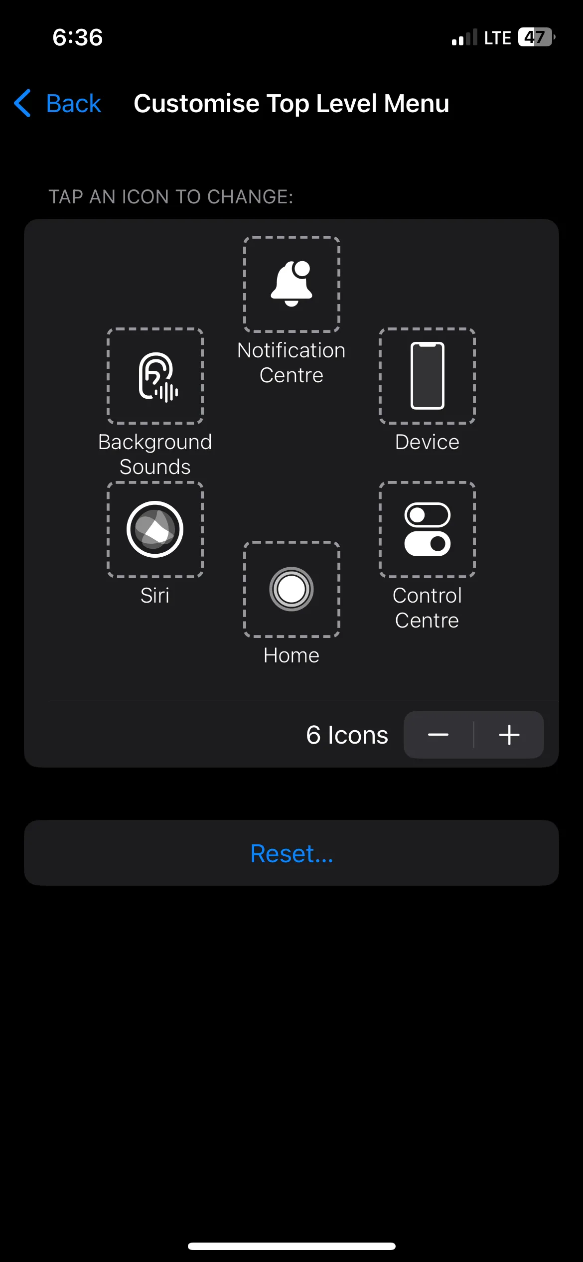 Tùy chỉnh menu AssistiveTouch trên iPhone