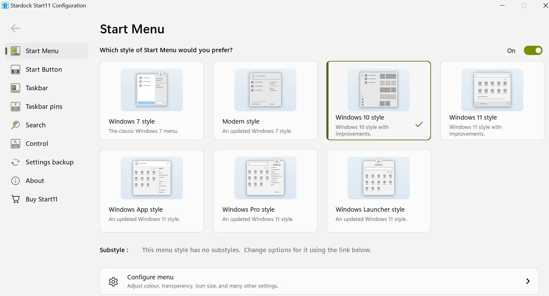Tùy chỉnh menu Start của Windows bằng ứng dụng Start11