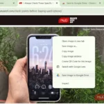 Tùy chọn Save to Google Drive trên menu chuột phải của Chrome
