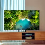 TV QLED Samsung trong không gian phòng khách hiện đại