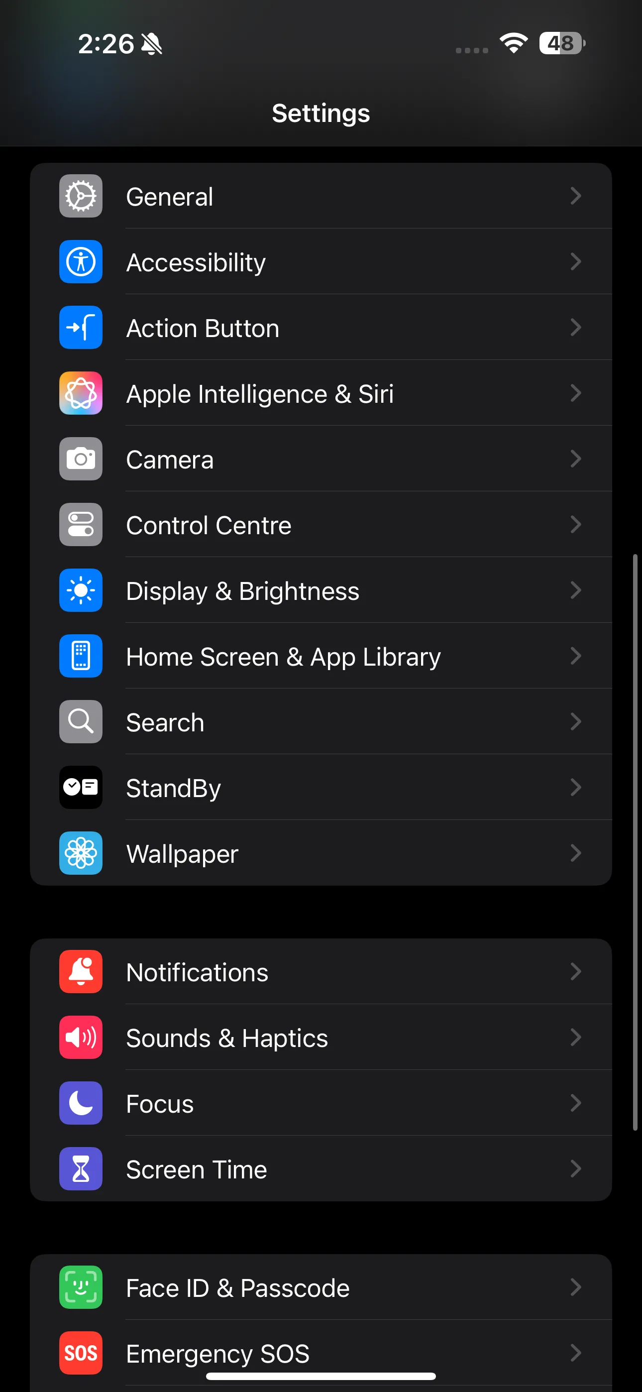 Ứng dụng Cài đặt trên iPhone, chọn Thời gian sử dụng