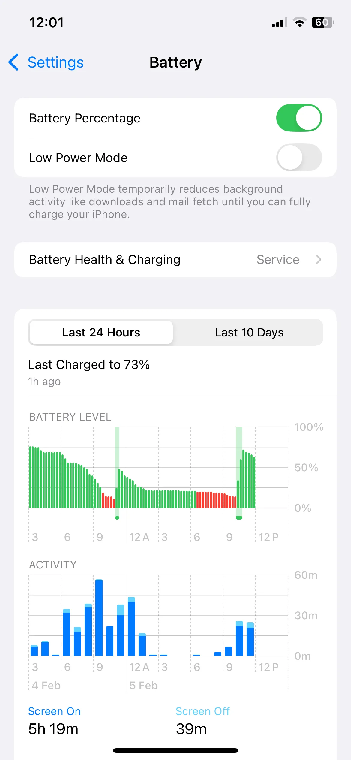 Vô hiệu hóa Chế độ Nguồn điện thấp trong cài đặt Pin iPhone