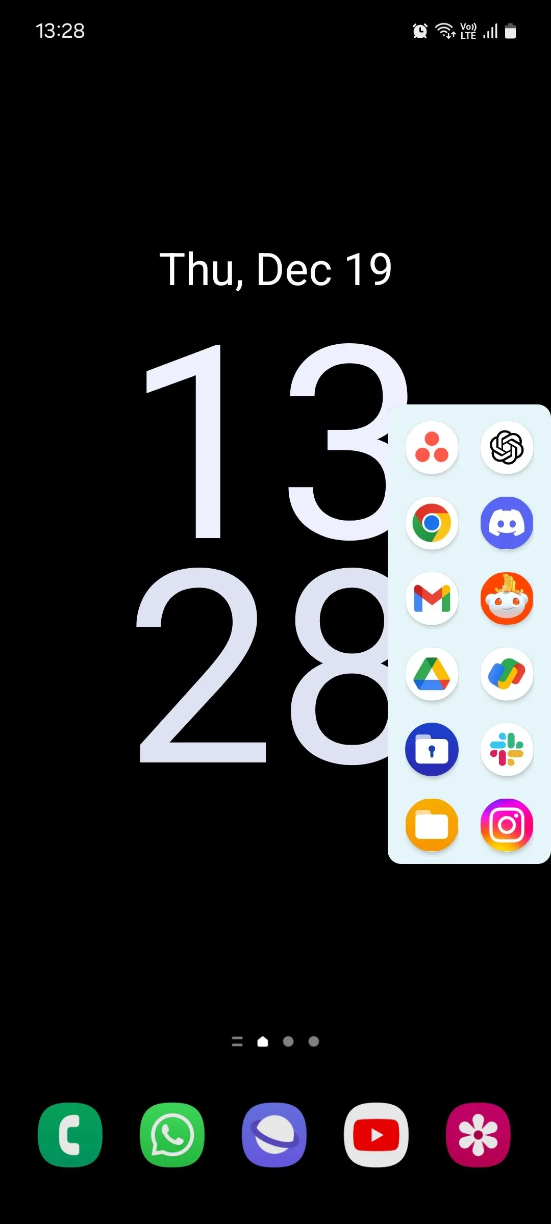 Xem trước Side Bar trên màn hình chính Android