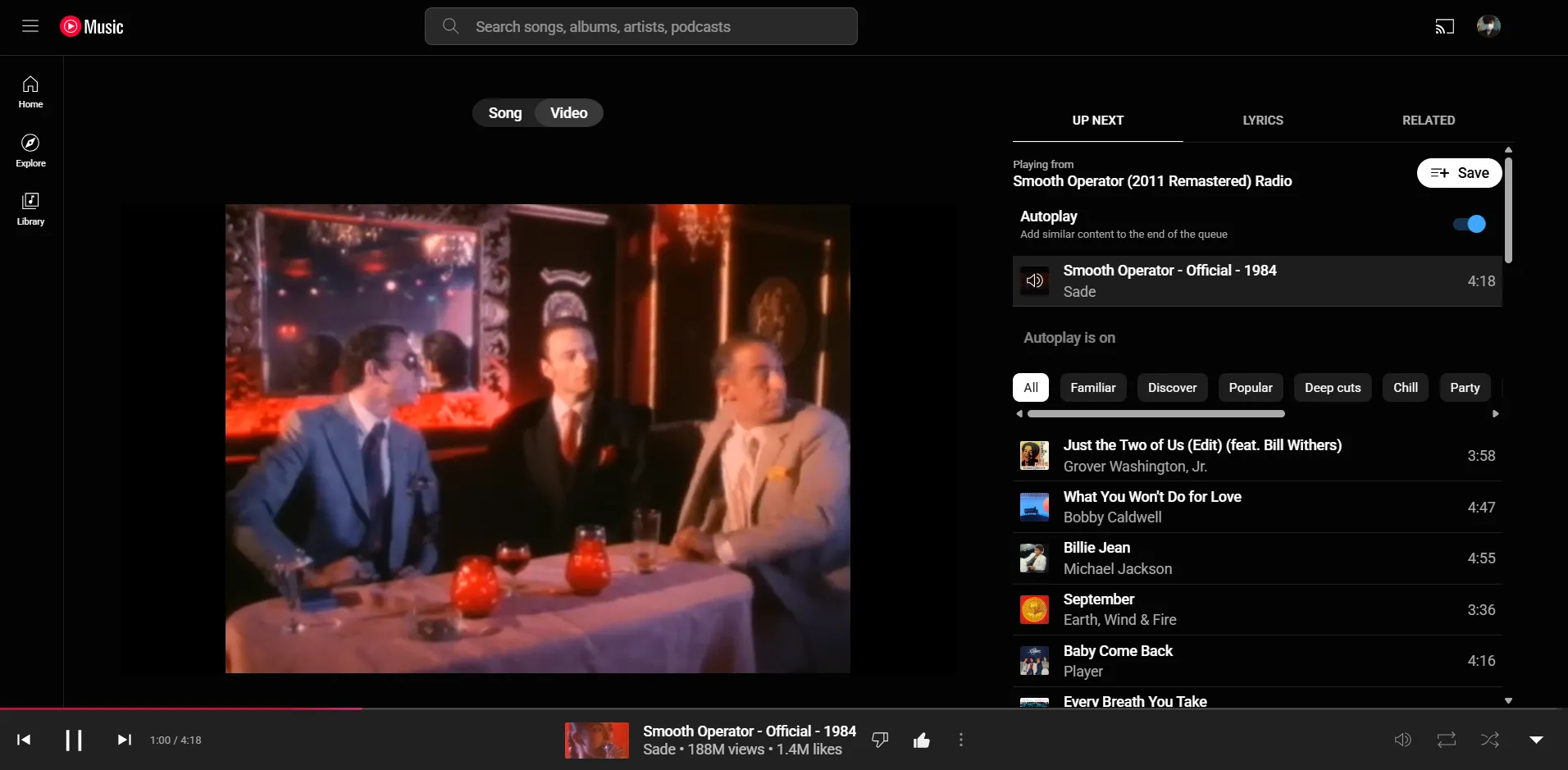 YouTube Music tích hợp liền mạch trải nghiệm nghe nhạc và xem video